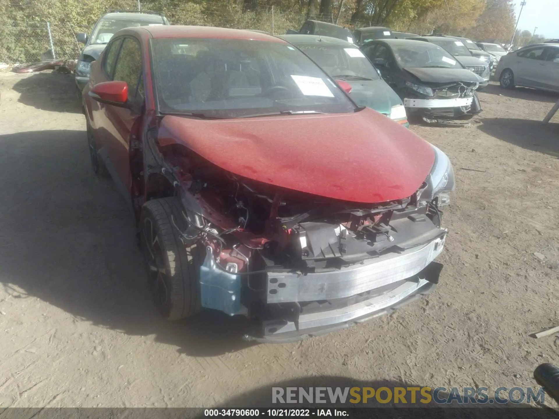 6 Фотография поврежденного автомобиля JTNKHMBX6M1099213 TOYOTA C-HR 2021