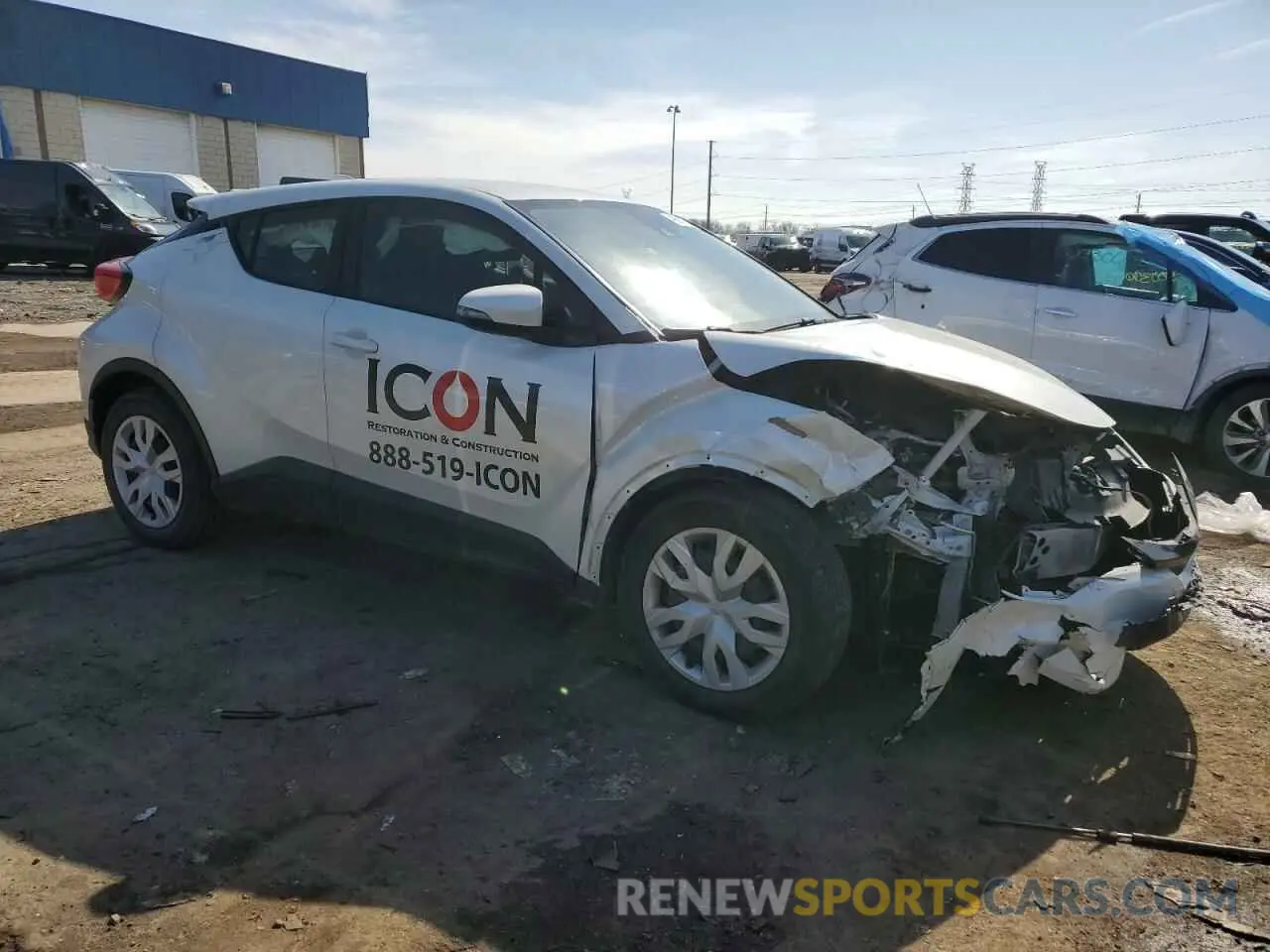 4 Фотография поврежденного автомобиля JTNKHMBX8M1116108 TOYOTA C-HR 2021