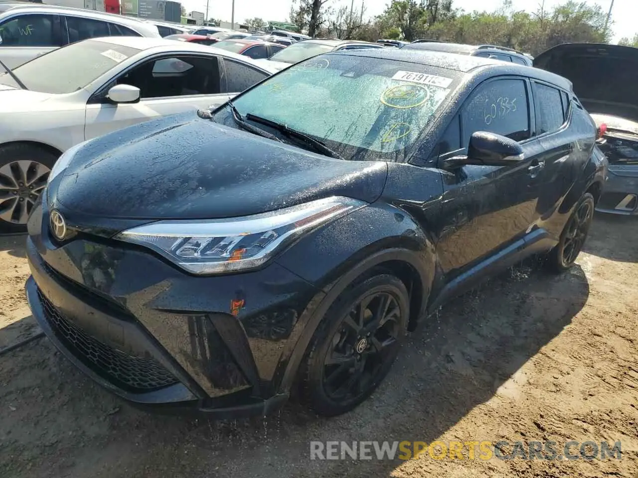 1 Photograph of a damaged car JTNKHMBX8M1119669 TOYOTA C-HR 2021