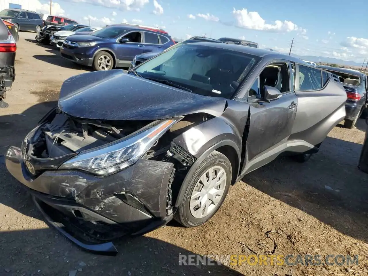 1 Photograph of a damaged car JTNKHMBX9M1110477 TOYOTA C-HR 2021