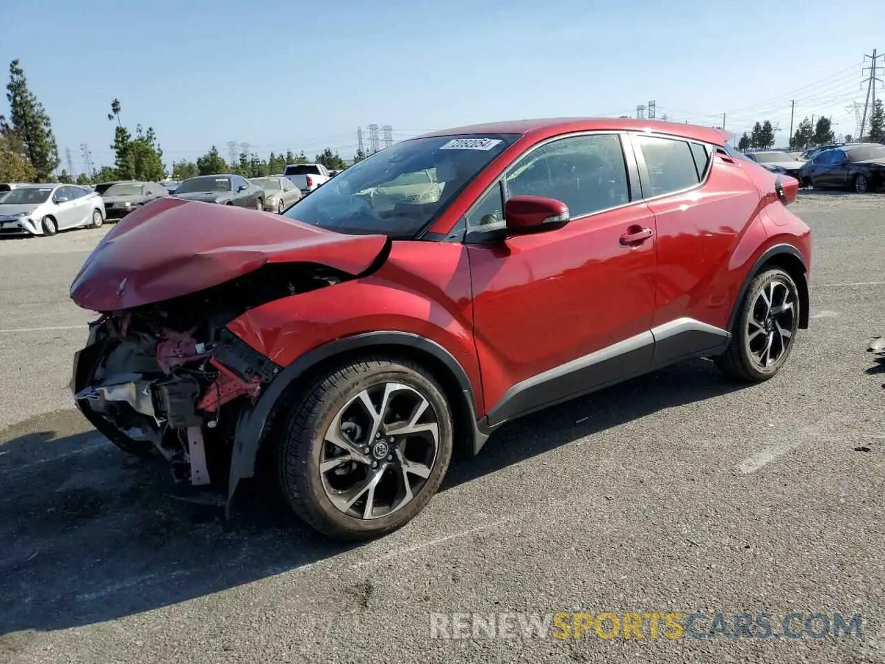1 Фотография поврежденного автомобиля JTNKHMBXXM1120595 TOYOTA C-HR 2021