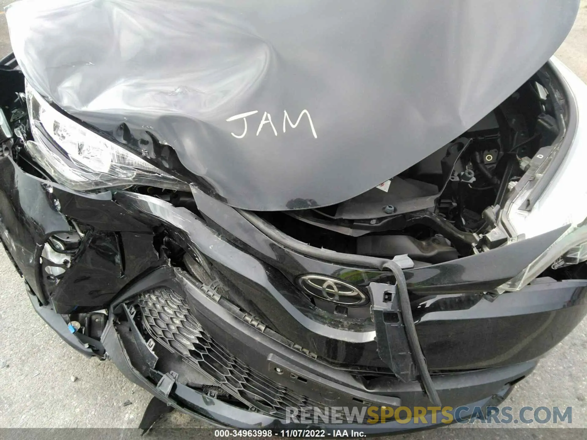 10 Photograph of a damaged car JTNKHMBXXM1120869 TOYOTA C-HR 2021