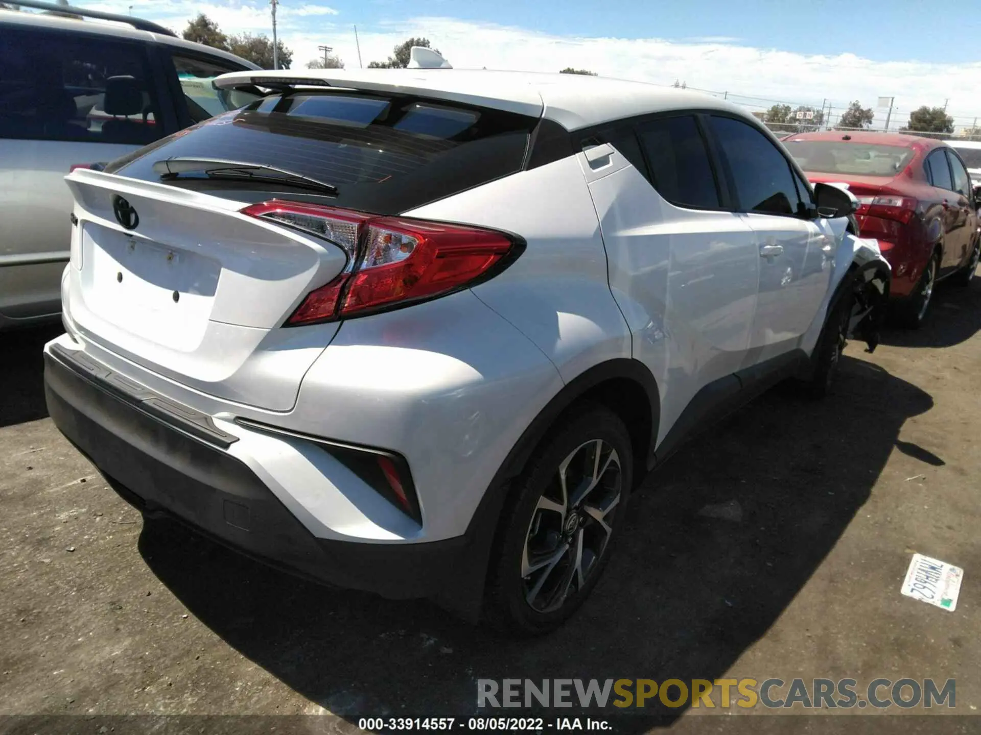 4 Фотография поврежденного автомобиля NMTKHMBX1MR131779 TOYOTA C-HR 2021