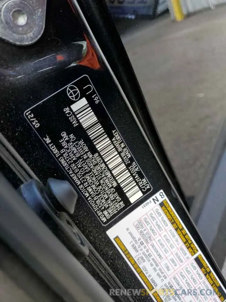 12 Фотография поврежденного автомобиля NMTKHMBX2MR128910 TOYOTA C-HR 2021