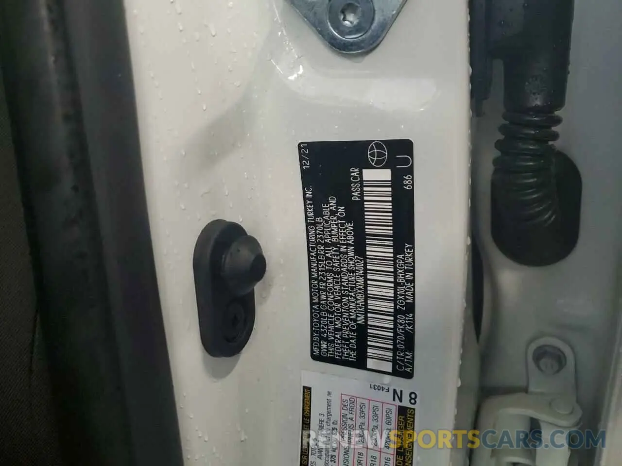12 Photograph of a damaged car NMTKHMBXXMR140027 TOYOTA C-HR 2021