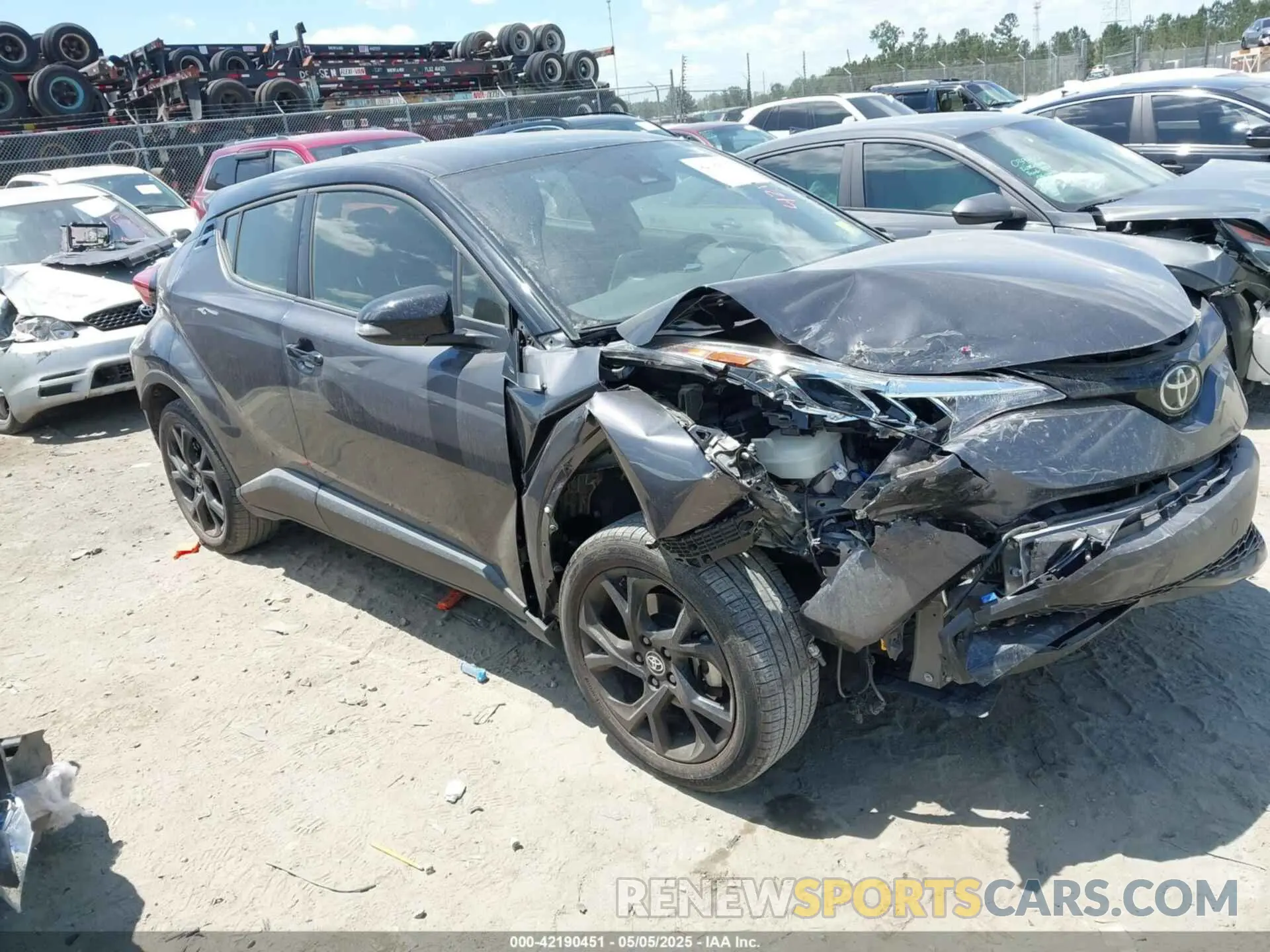1 Photograph of a damaged car JTNKHMBX6N1135872 TOYOTA C-HR 2022