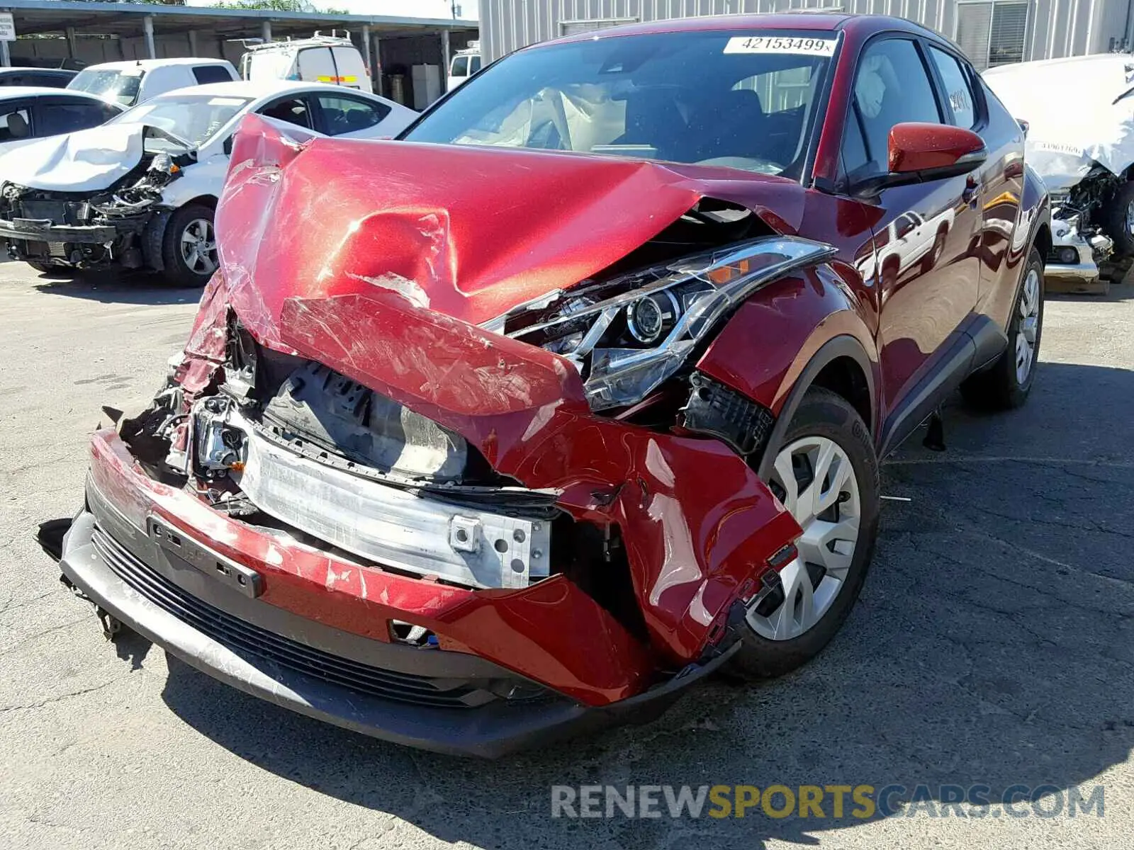 2 Photograph of a damaged car JTNKHMBX6K1020281 TOYOTA C-HR XLE 2019