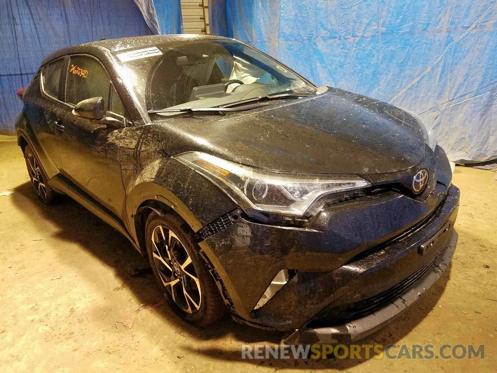 1 Photograph of a damaged car JTNKHMBX7K1032780 TOYOTA C-HR XLE 2019