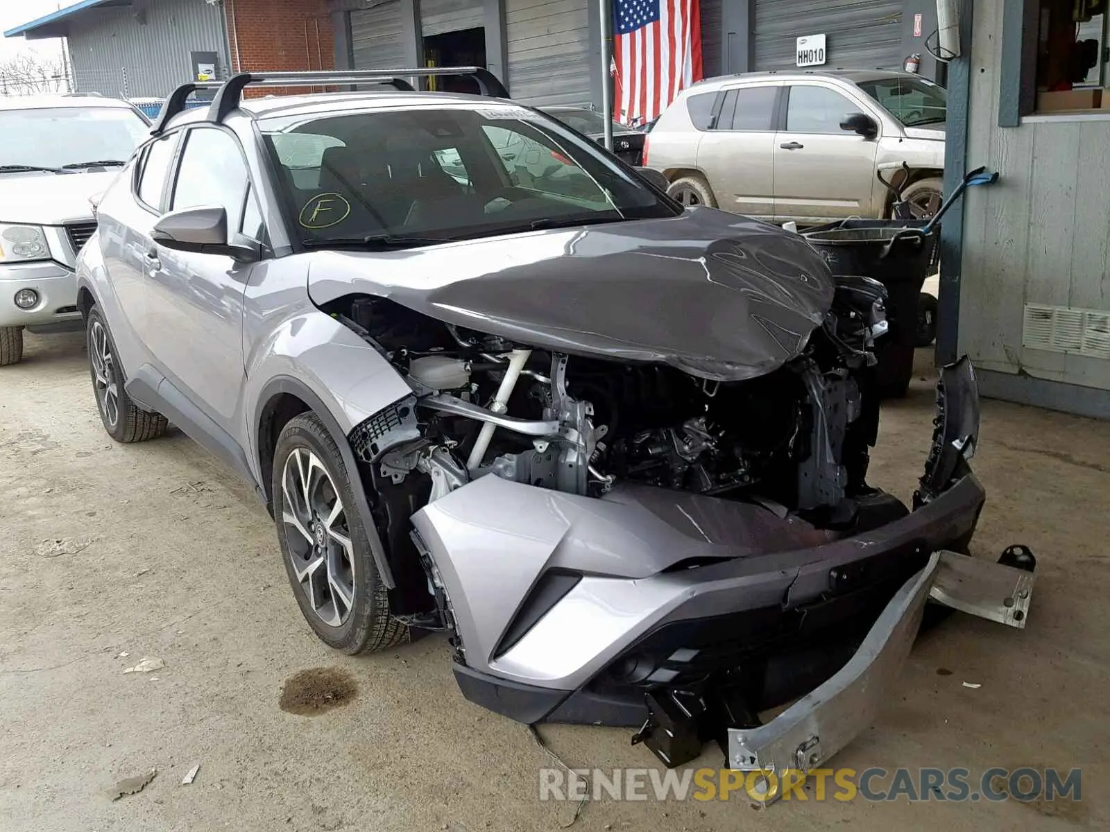 1 Photograph of a damaged car JTNKHMBX8K1019195 TOYOTA C-HR XLE 2019