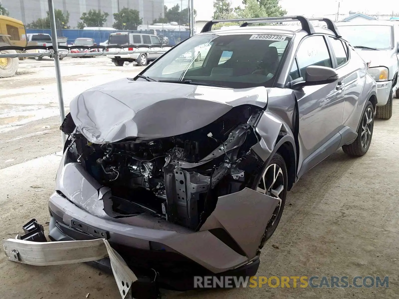 2 Photograph of a damaged car JTNKHMBX8K1019195 TOYOTA C-HR XLE 2019