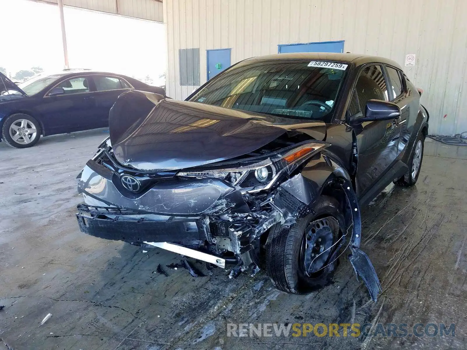 2 Photograph of a damaged car JTNKHMBX9K1018248 TOYOTA C-HR XLE 2019