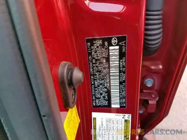 10 Photograph of a damaged car JTNKHMBXXK1031901 TOYOTA C-HR XLE 2019