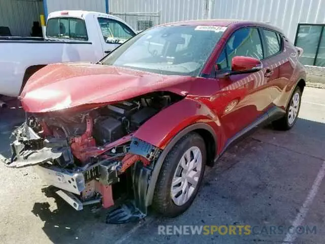 2 Photograph of a damaged car JTNKHMBXXK1031901 TOYOTA C-HR XLE 2019