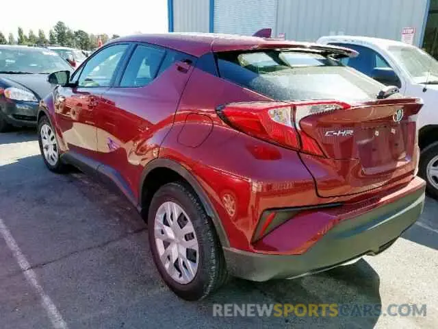 3 Photograph of a damaged car JTNKHMBXXK1031901 TOYOTA C-HR XLE 2019