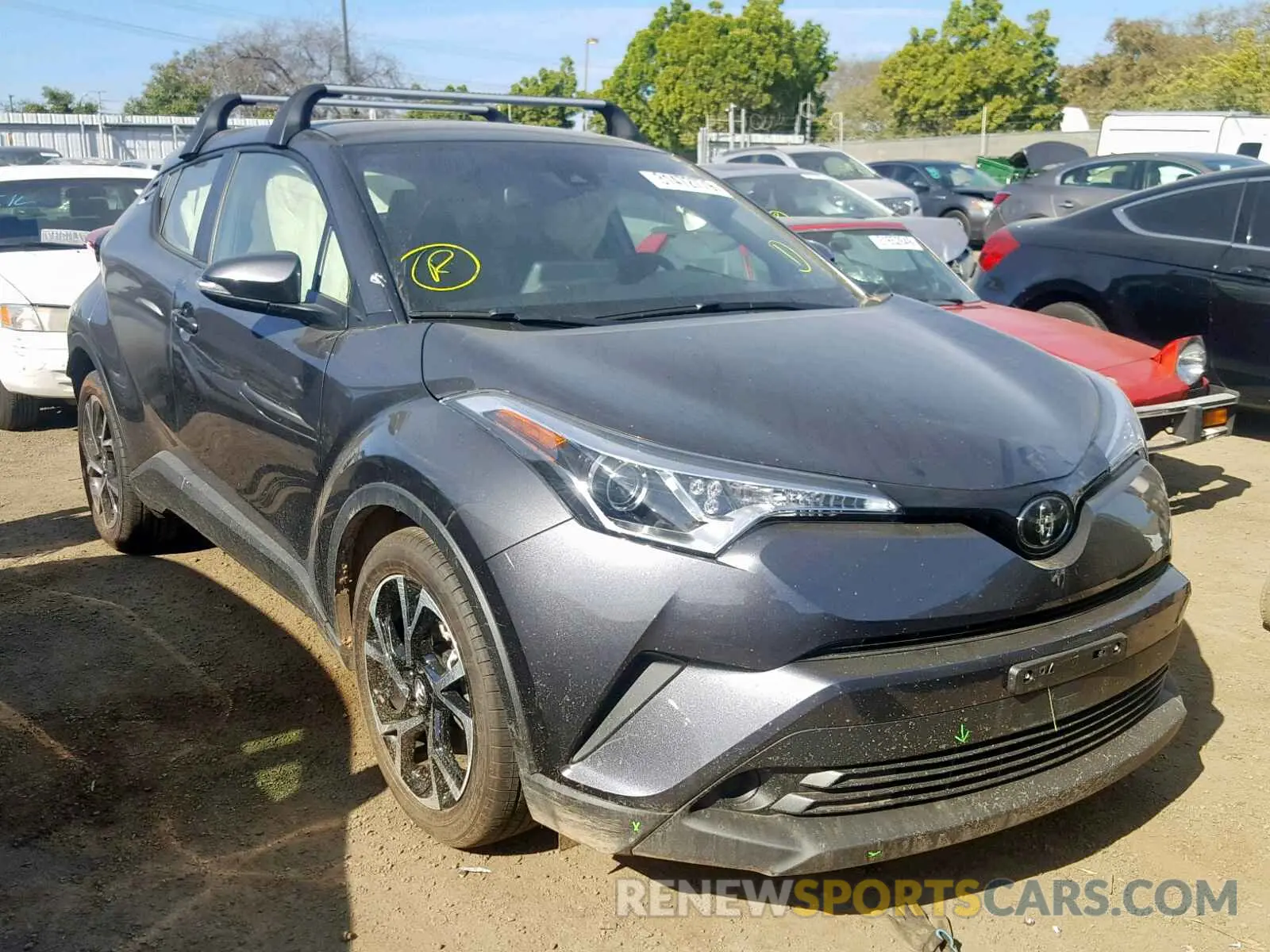 1 Photograph of a damaged car JTNKHMBXXK1032871 TOYOTA C-HR XLE 2019
