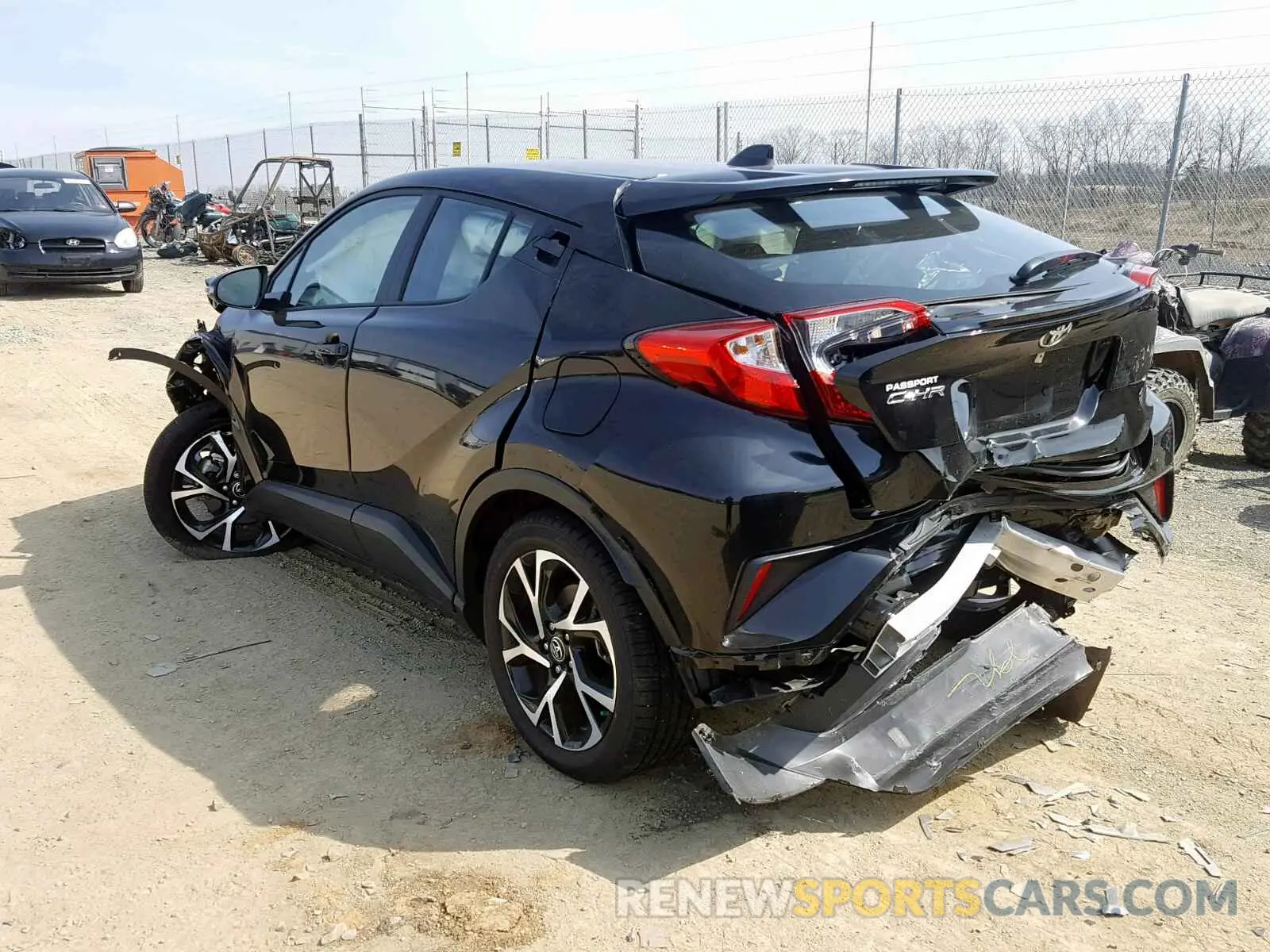 3 Photograph of a damaged car NMTKHMBX0KR068185 TOYOTA C-HR XLE 2019