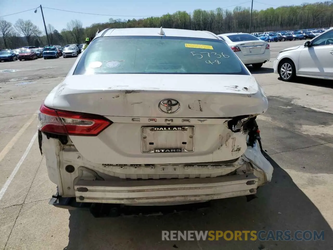 6 Photograph of a damaged car 4T1B11HK0KU265736 TOYOTA CAMRY 2019