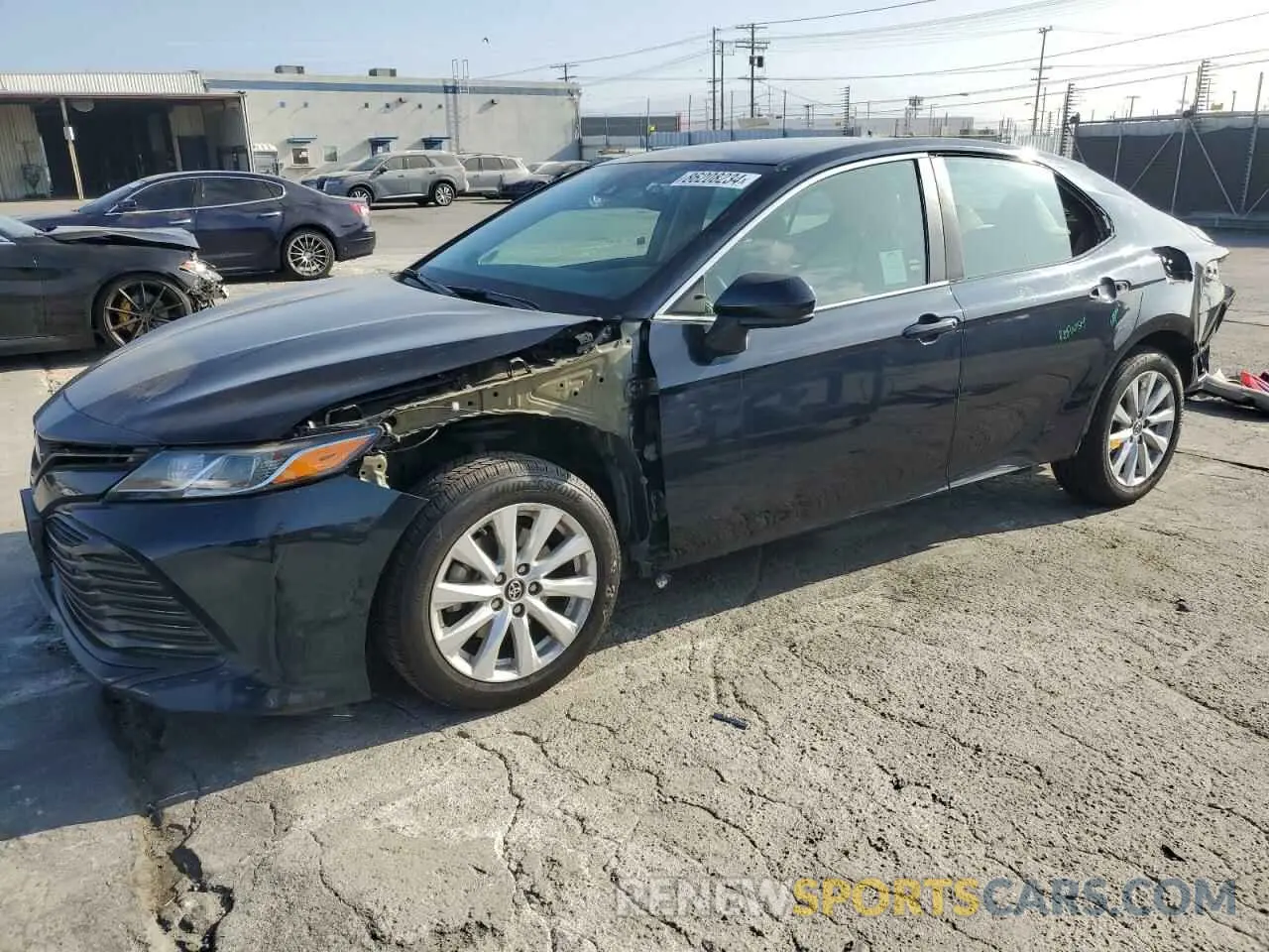 1 Photograph of a damaged car 4T1B11HK0KU291883 TOYOTA CAMRY 2019