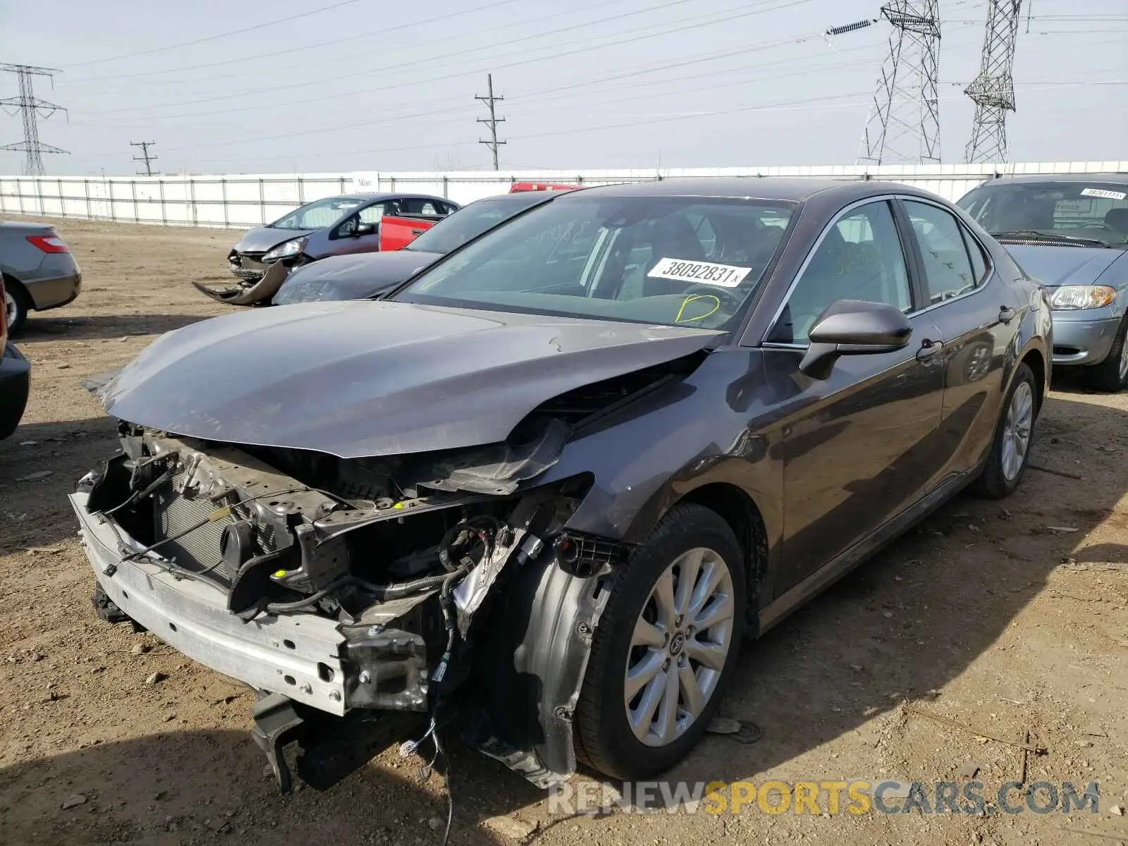 2 Photograph of a damaged car 4T1B11HK1KU205254 TOYOTA CAMRY 2019