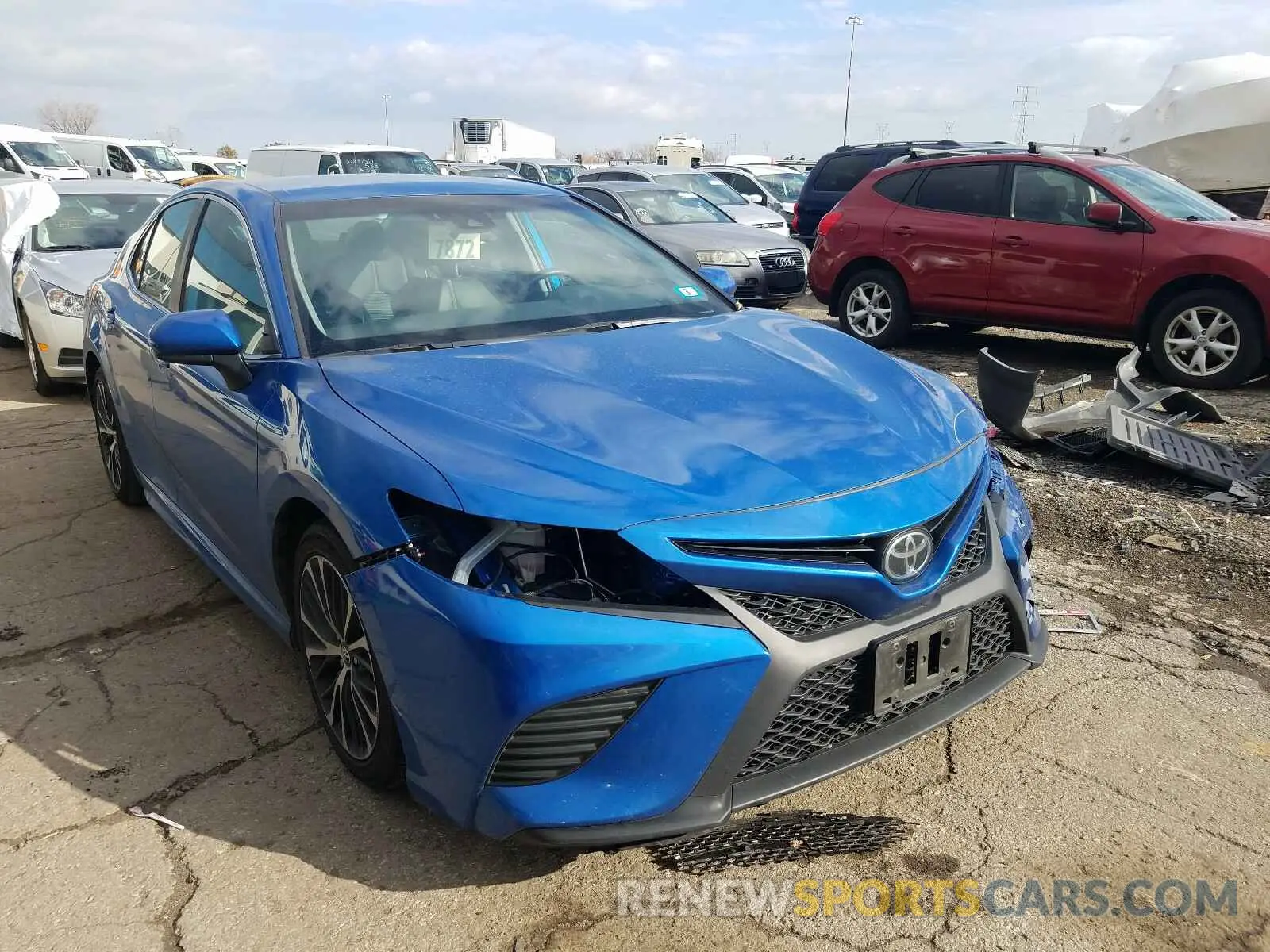 1 Photograph of a damaged car 4T1B11HK1KU251778 TOYOTA CAMRY 2019