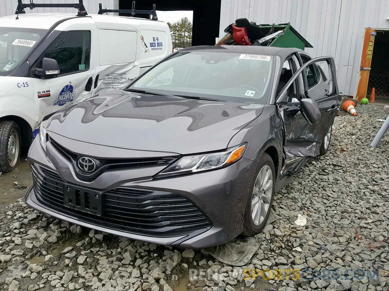 2 Photograph of a damaged car 4T1B11HK1KU710775 TOYOTA CAMRY 2019