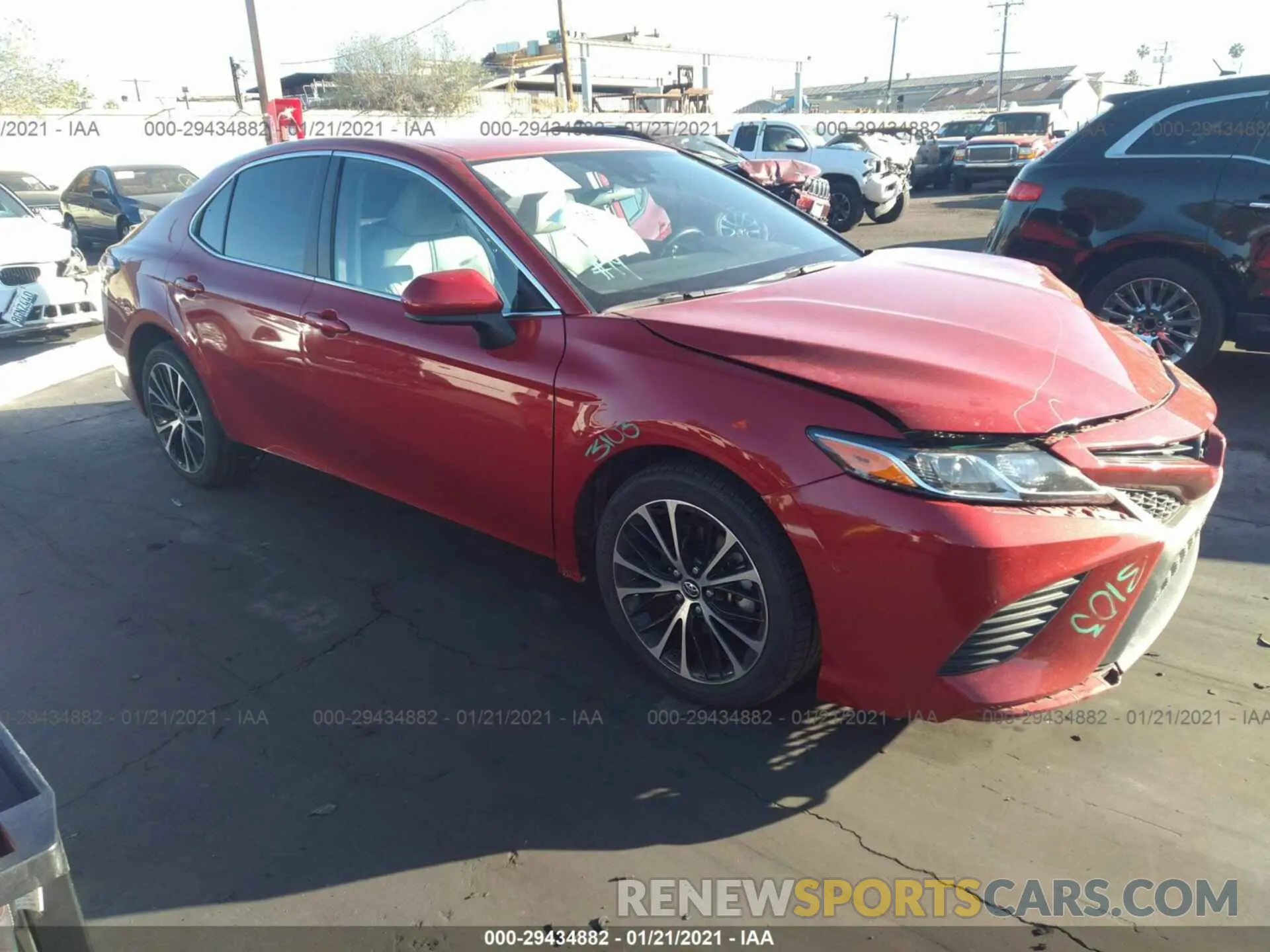 1 Photograph of a damaged car 4T1B11HK2KU188299 TOYOTA CAMRY 2019