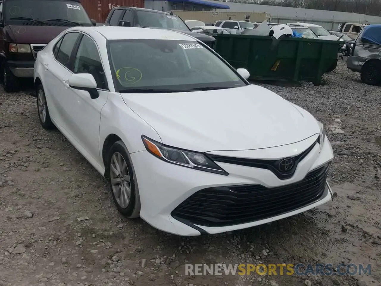 1 Photograph of a damaged car 4T1B11HK2KU822288 TOYOTA CAMRY 2019
