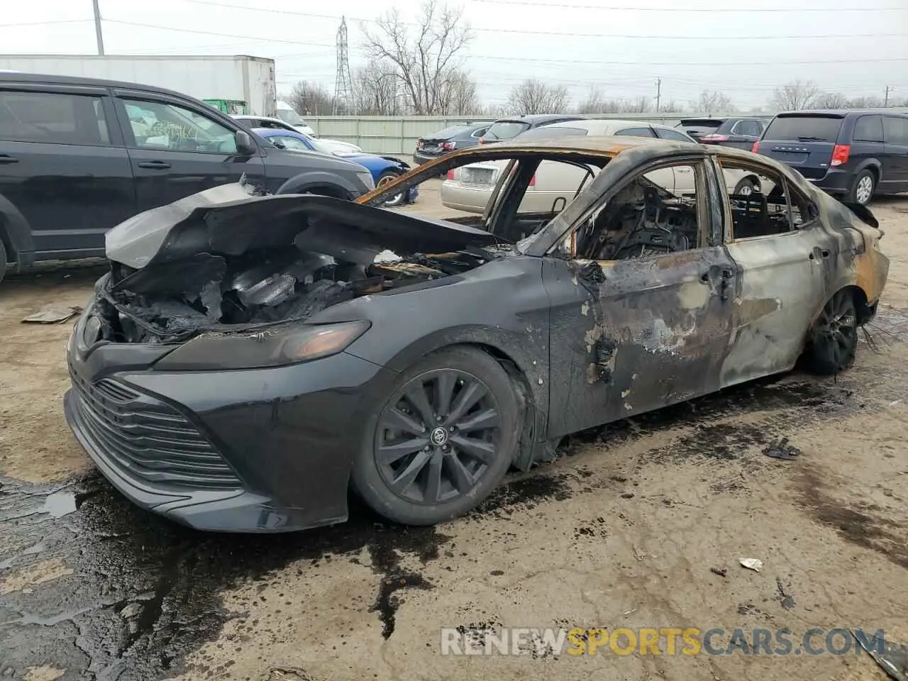 1 Photograph of a damaged car 4T1B11HK2KU840578 TOYOTA CAMRY 2019