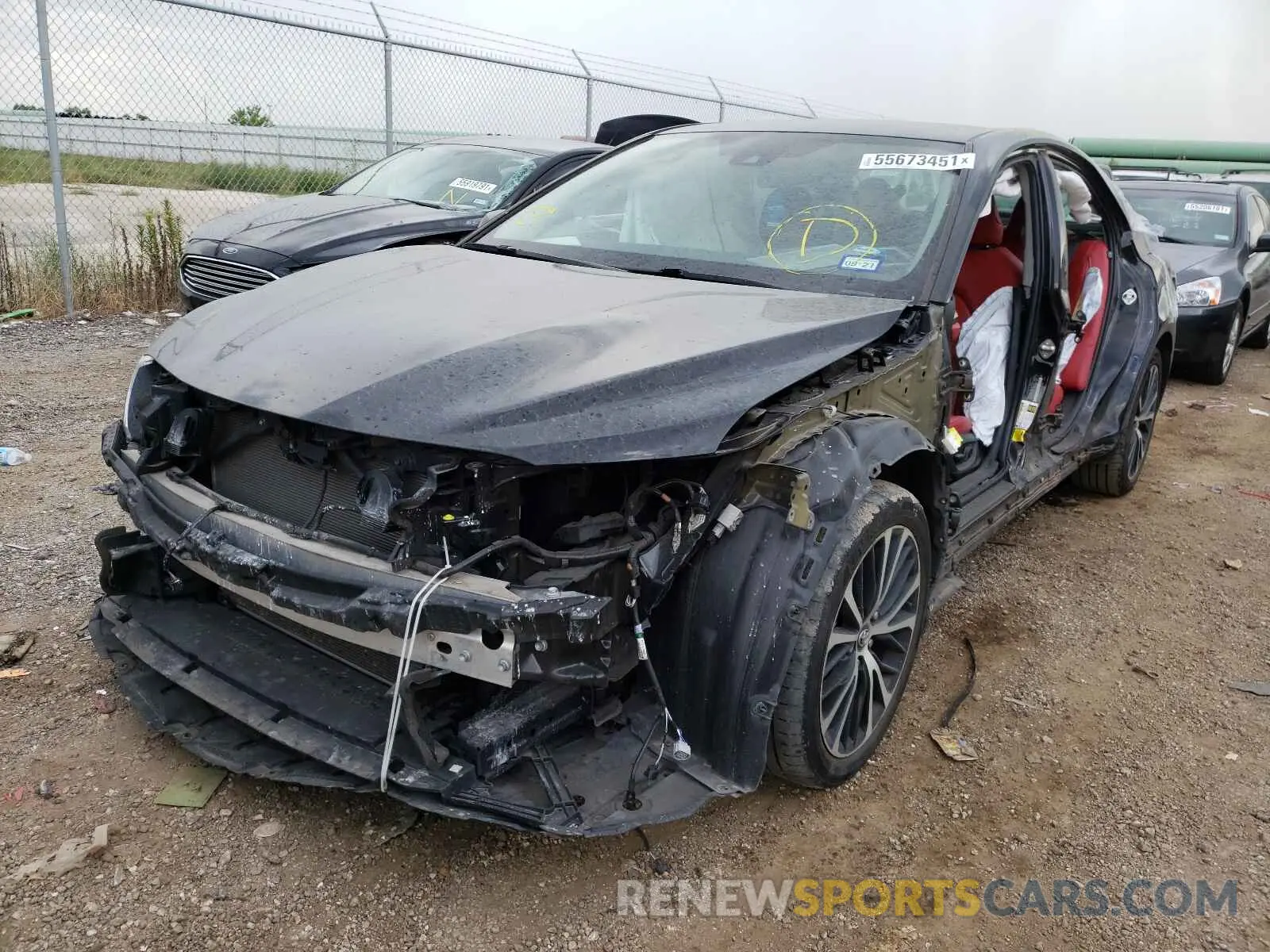 2 Photograph of a damaged car 4T1B11HK3KU278318 TOYOTA CAMRY 2019