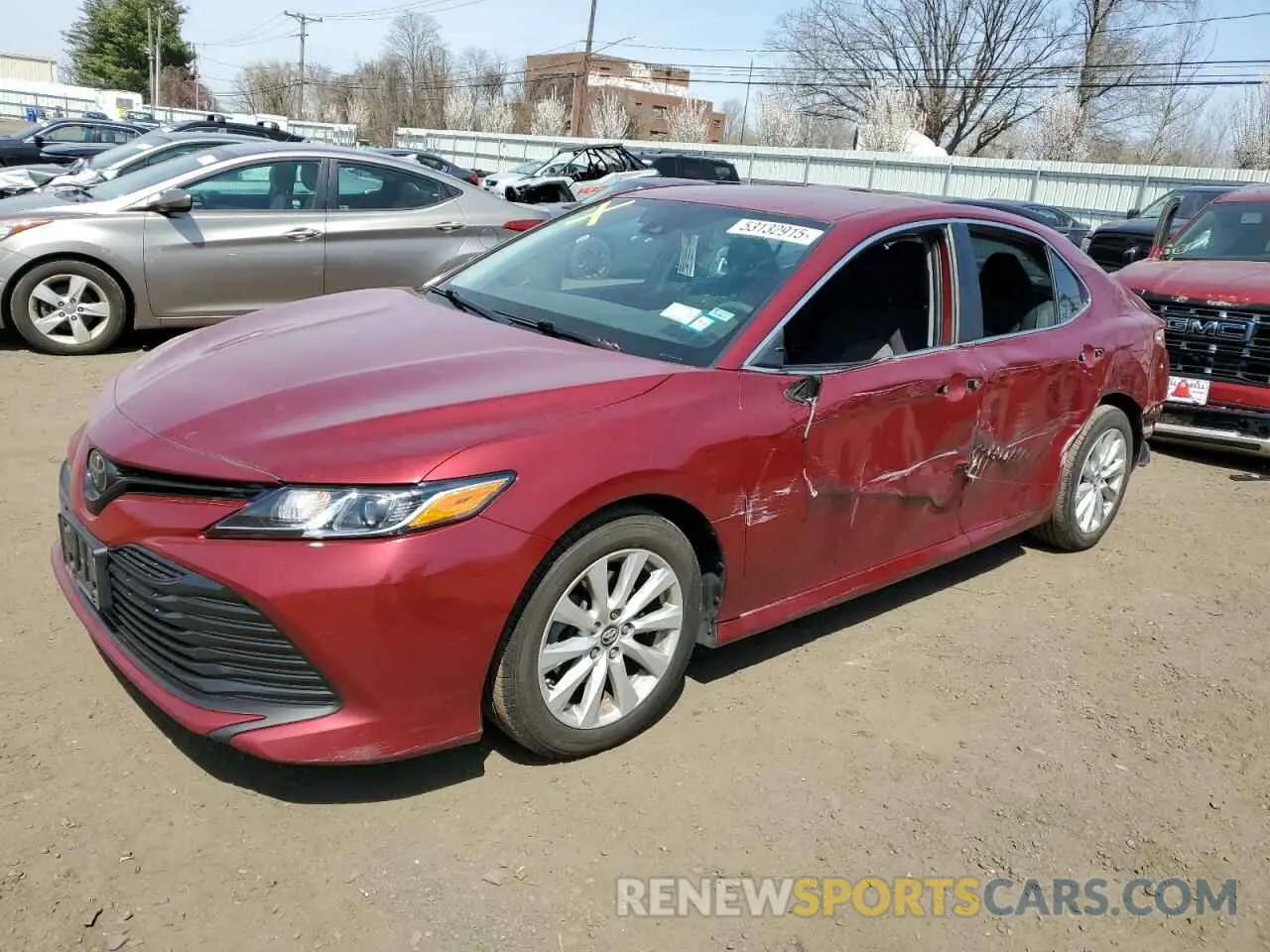 1 Photograph of a damaged car 4T1B11HK3KU684714 TOYOTA CAMRY 2019