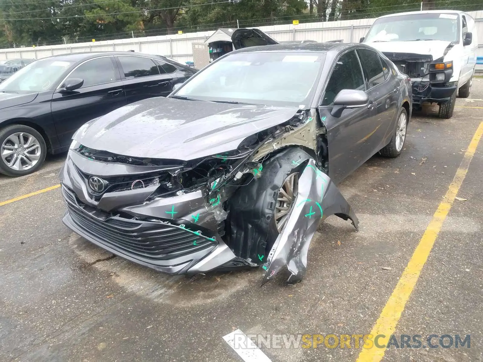 2 Photograph of a damaged car 4T1B11HK3KU714245 TOYOTA CAMRY 2019