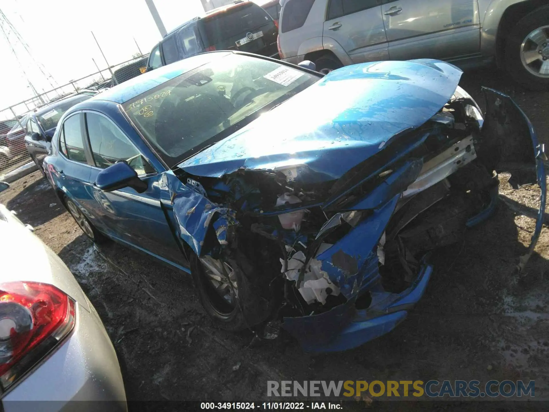 1 Photograph of a damaged car 4T1B11HK4KU202316 TOYOTA CAMRY 2019