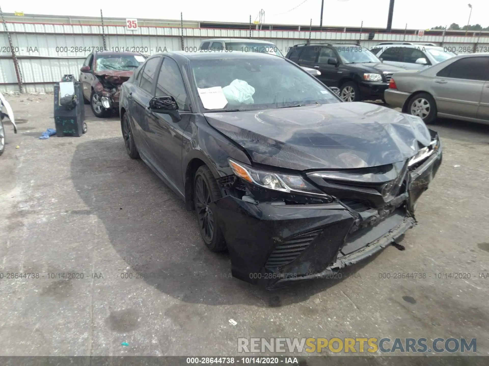 1 Photograph of a damaged car 4T1B11HK4KU235753 TOYOTA CAMRY 2019