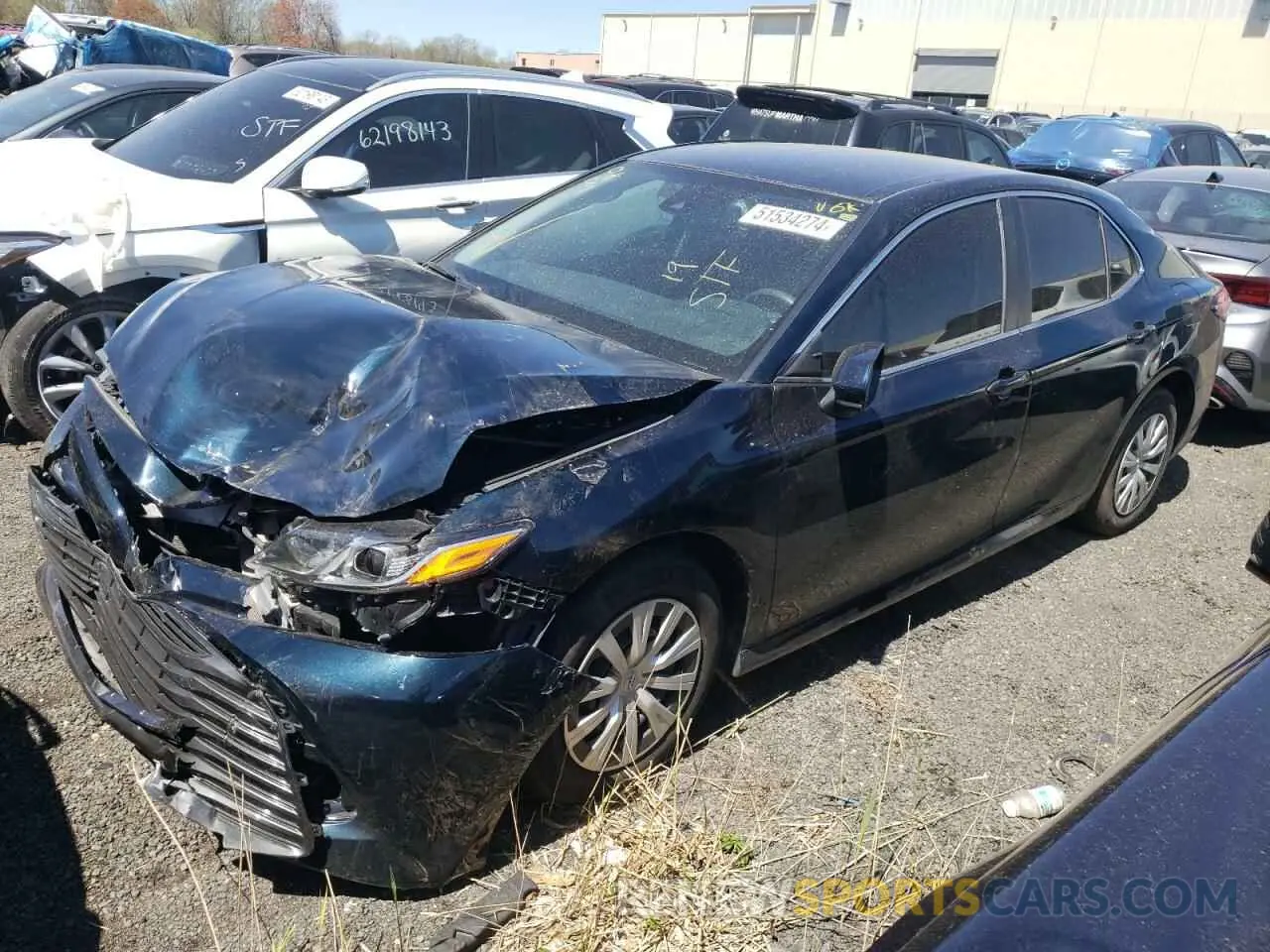 1 Photograph of a damaged car 4T1B11HK4KU681885 TOYOTA CAMRY 2019