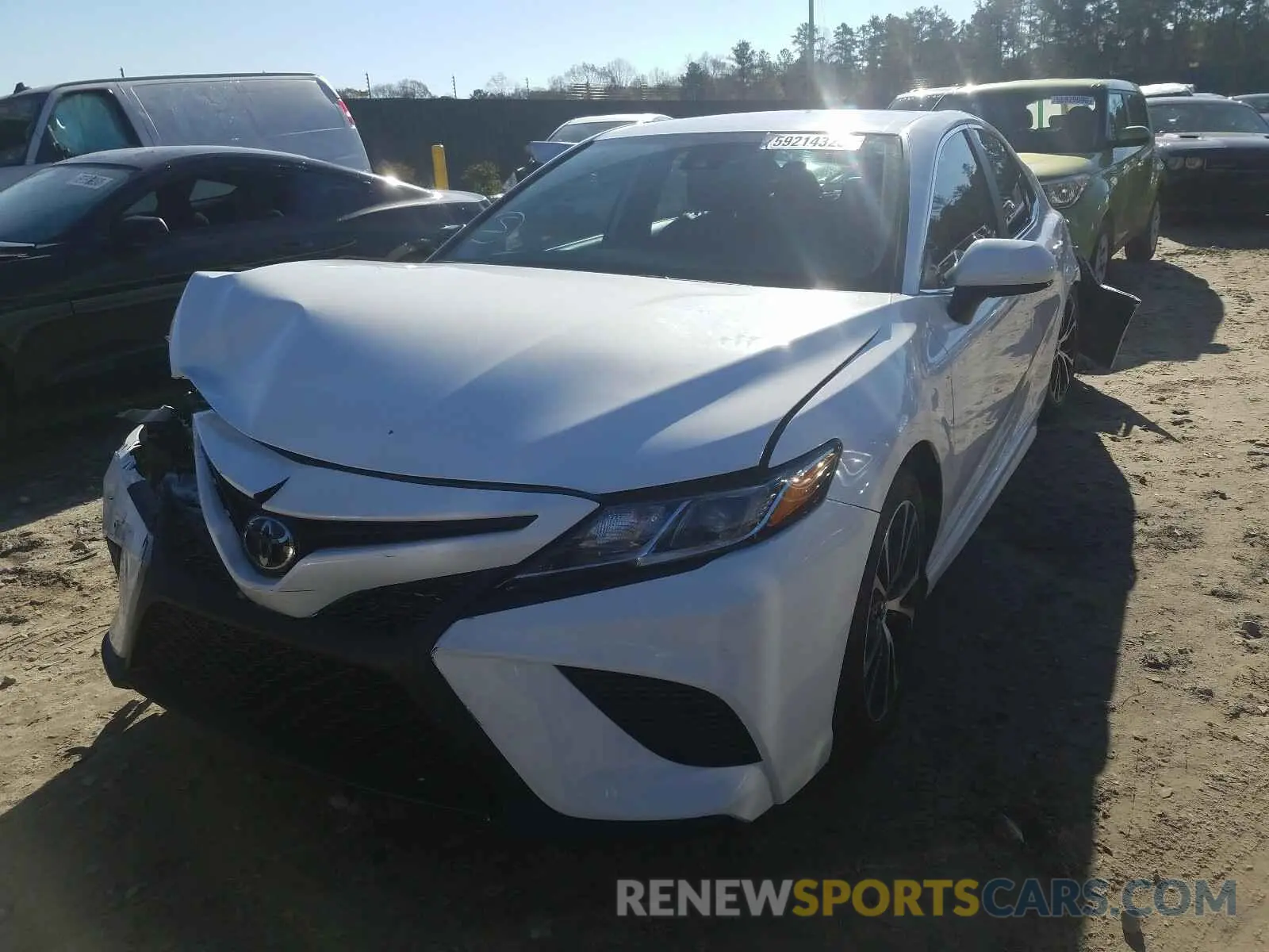2 Photograph of a damaged car 4T1B11HK4KU800518 TOYOTA CAMRY 2019
