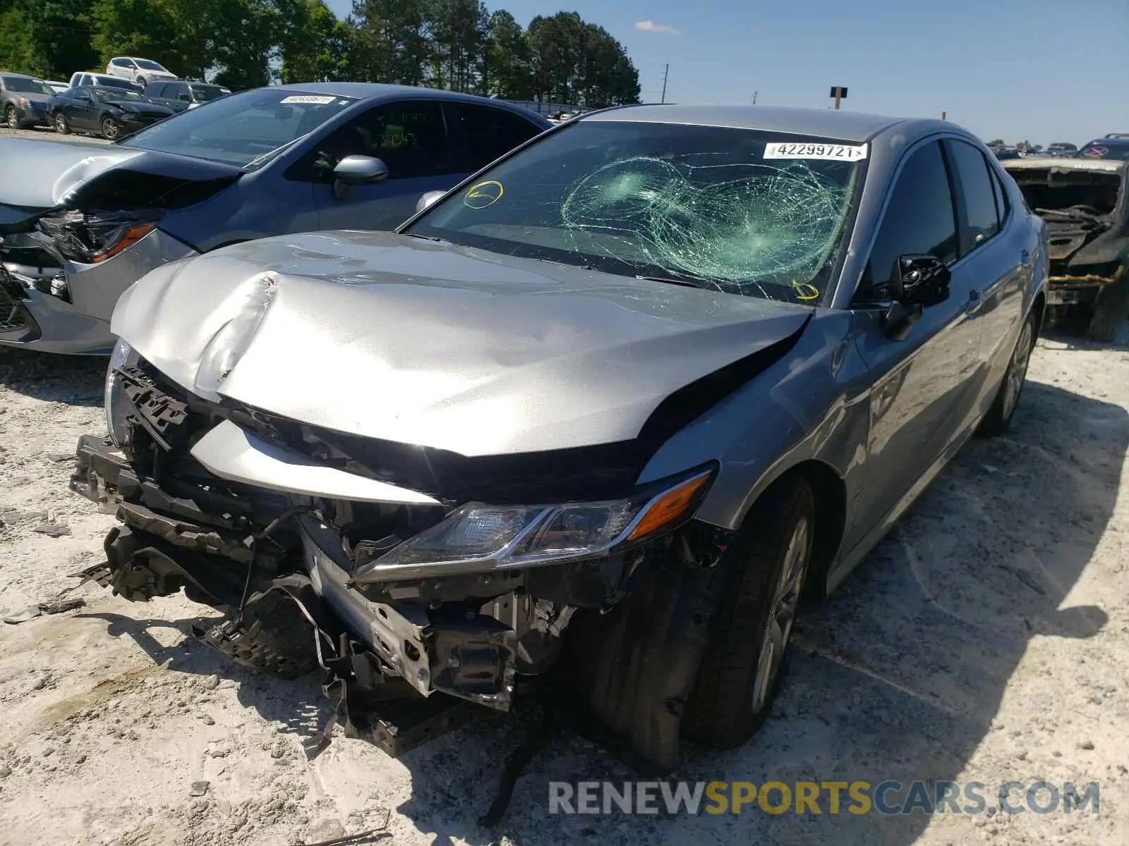 2 Photograph of a damaged car 4T1B11HK5KU202552 TOYOTA CAMRY 2019