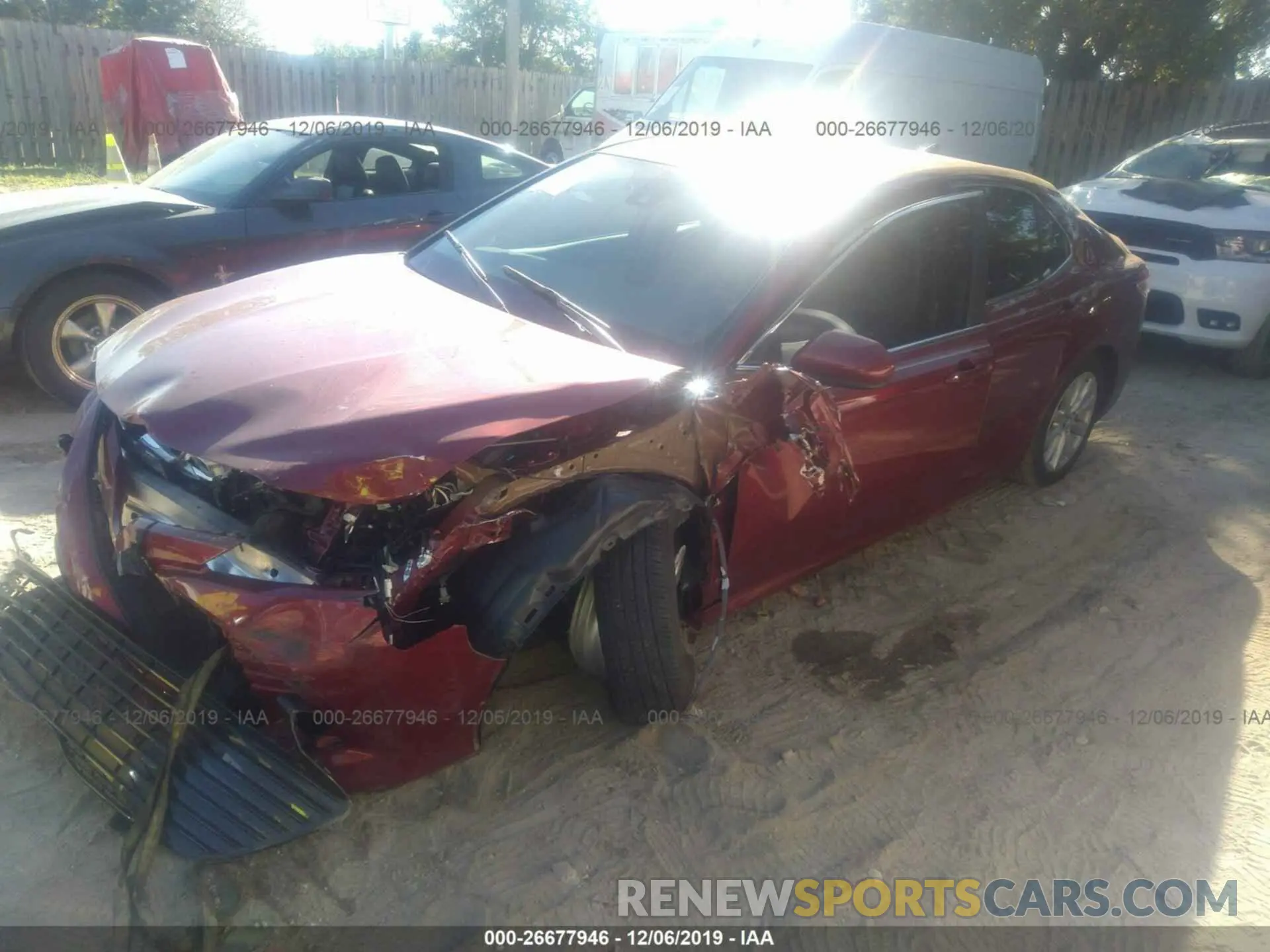 2 Photograph of a damaged car 4T1B11HK5KU244557 TOYOTA CAMRY 2019
