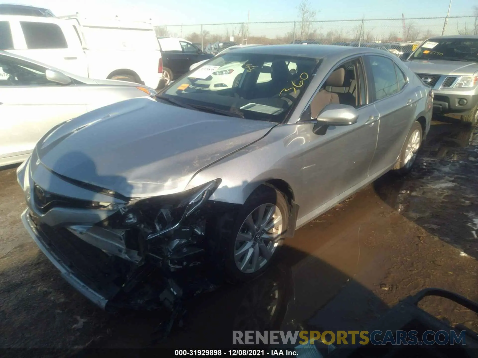 2 Photograph of a damaged car 4T1B11HK5KU796110 TOYOTA CAMRY 2019