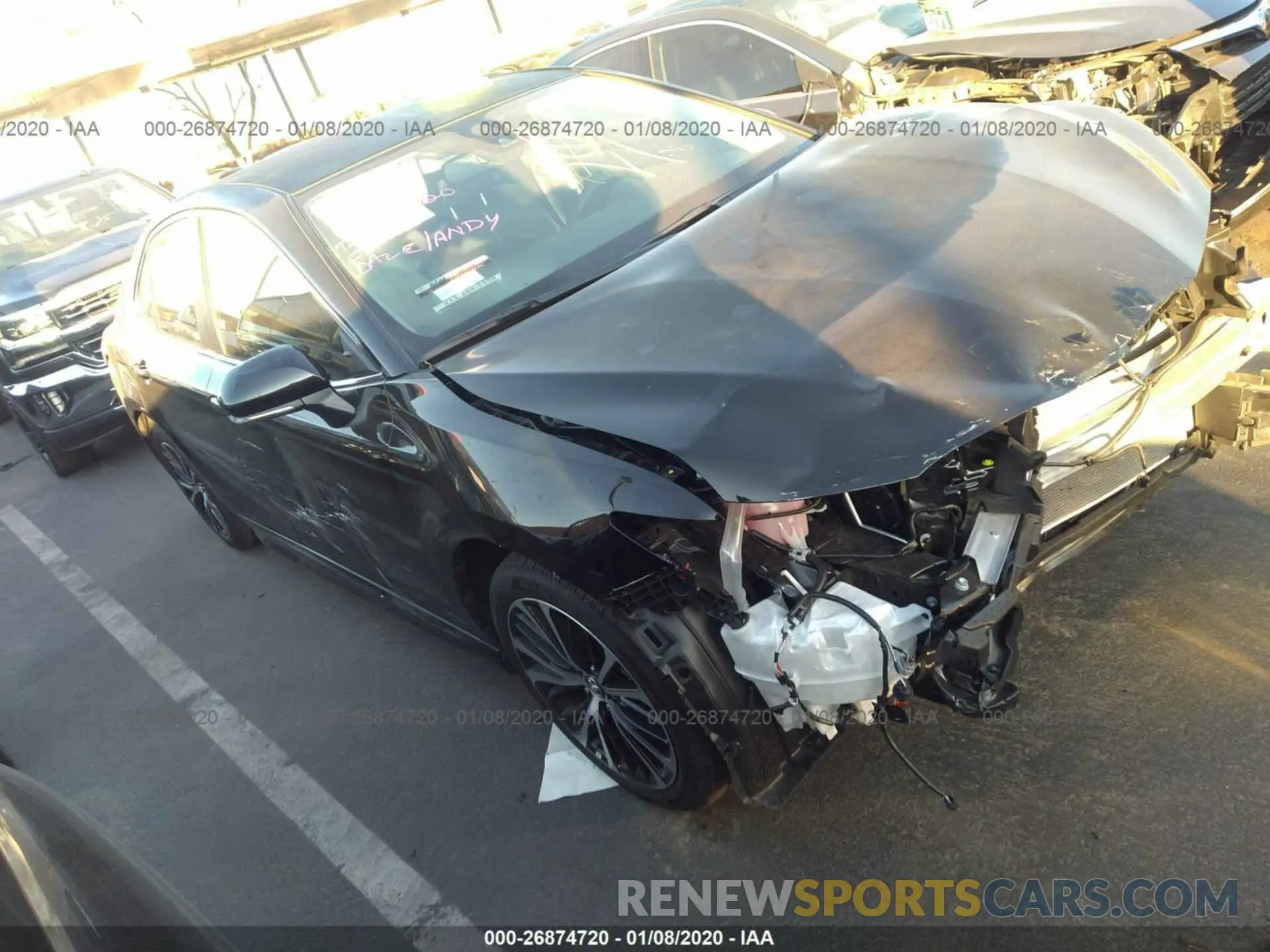 1 Photograph of a damaged car 4T1B11HK5KU837786 TOYOTA CAMRY 2019