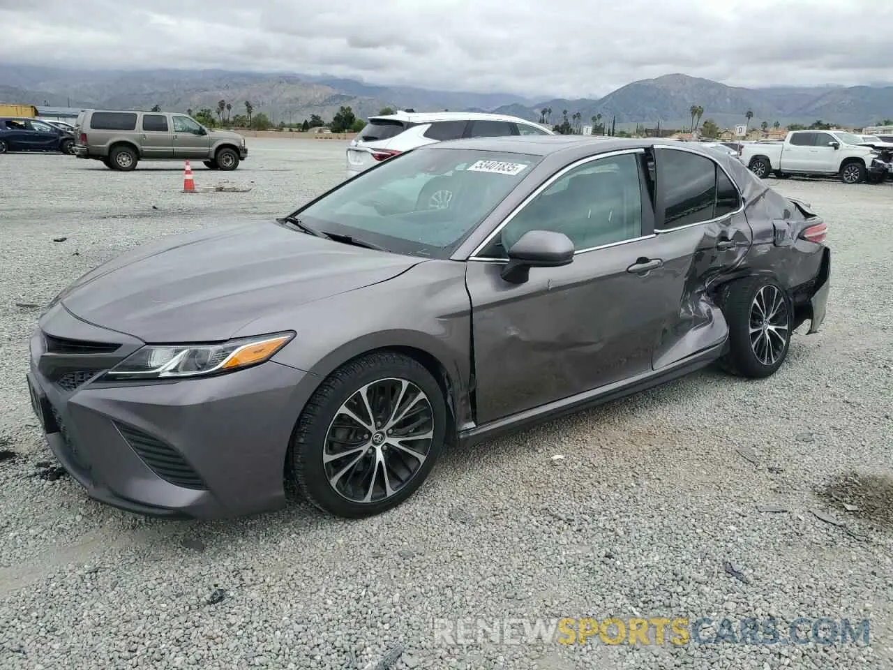 1 Photograph of a damaged car 4T1B11HK6KU702896 TOYOTA CAMRY 2019