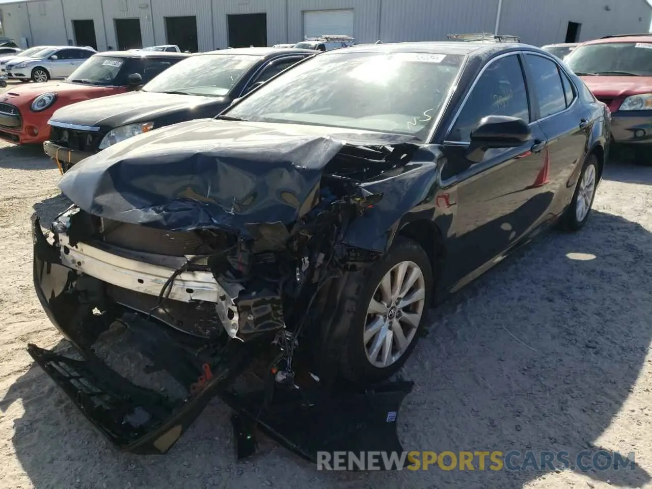 2 Photograph of a damaged car 4T1B11HK6KU736871 TOYOTA CAMRY 2019