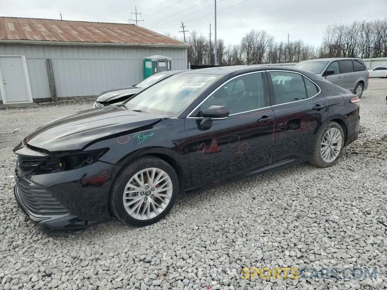 1 Photograph of a damaged car 4T1B11HK6KU827512 TOYOTA CAMRY 2019