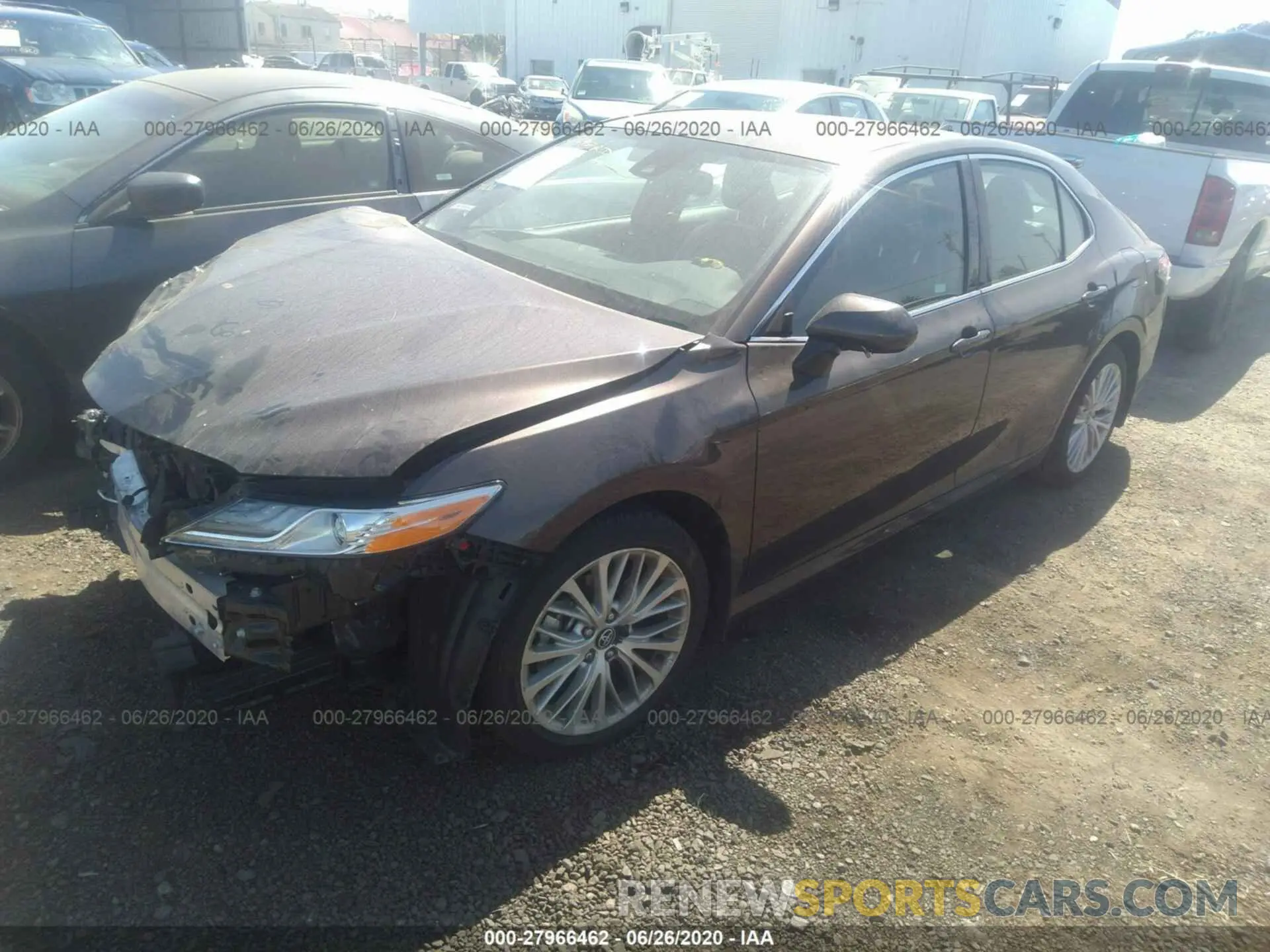 2 Photograph of a damaged car 4T1B11HK6KU837392 TOYOTA CAMRY 2019