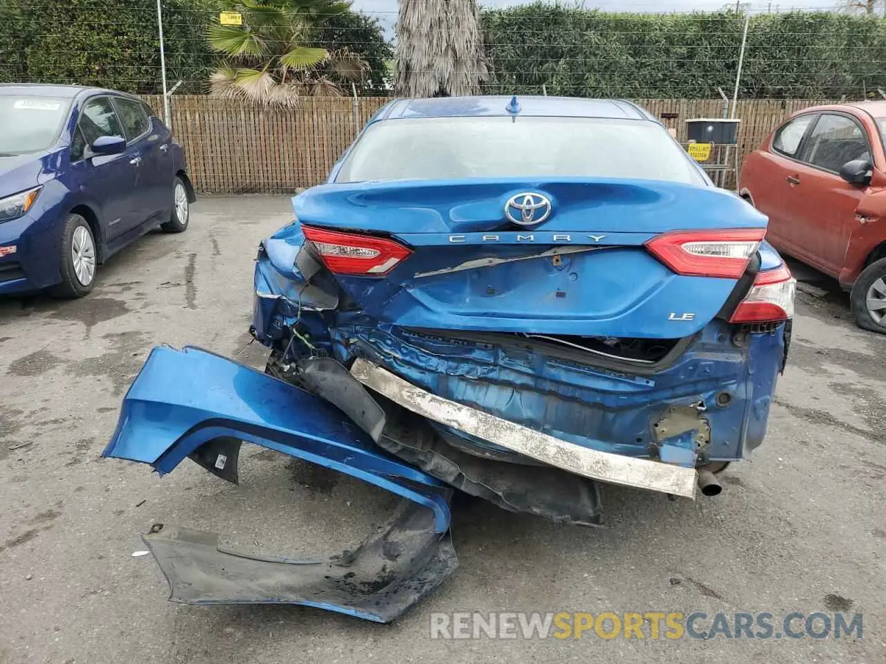 6 Photograph of a damaged car 4T1B11HK7KU254765 TOYOTA CAMRY 2019