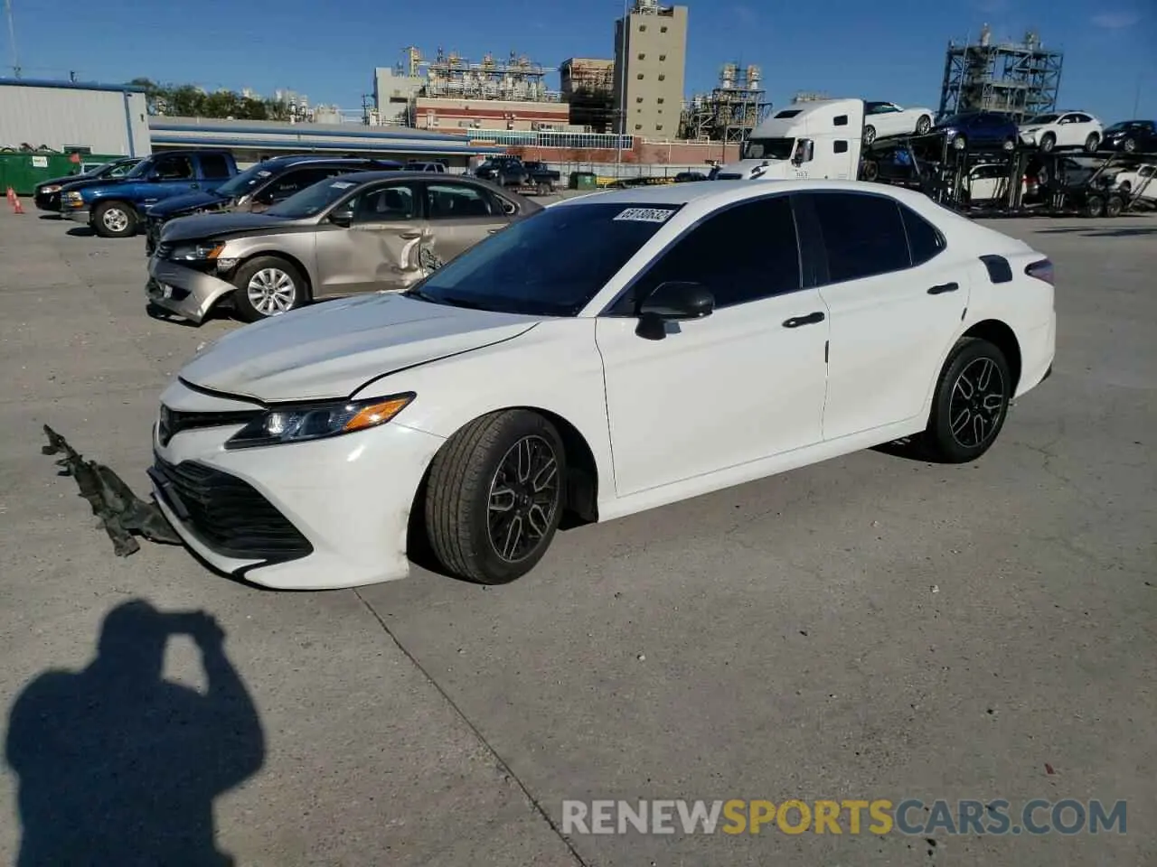 1 Photograph of a damaged car 4T1B11HK7KU712403 TOYOTA CAMRY 2019