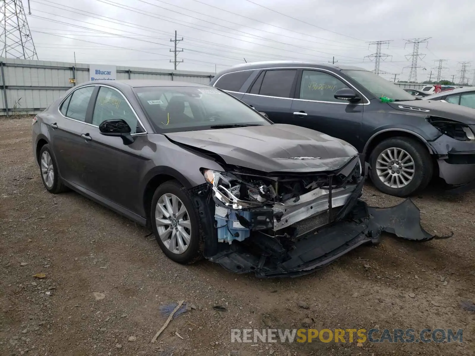 1 Photograph of a damaged car 4T1B11HK8KU195077 TOYOTA CAMRY 2019