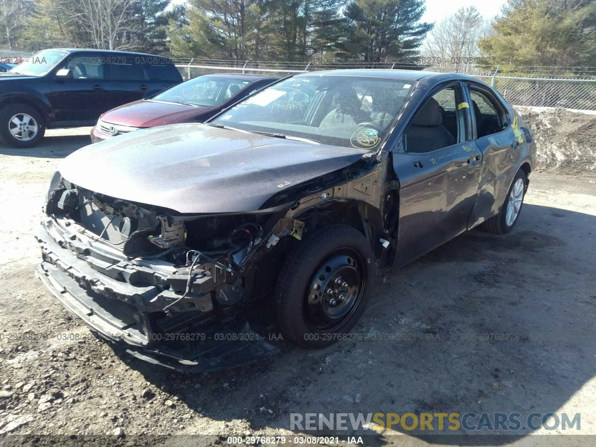 2 Photograph of a damaged car 4T1B11HK8KU208815 TOYOTA CAMRY 2019