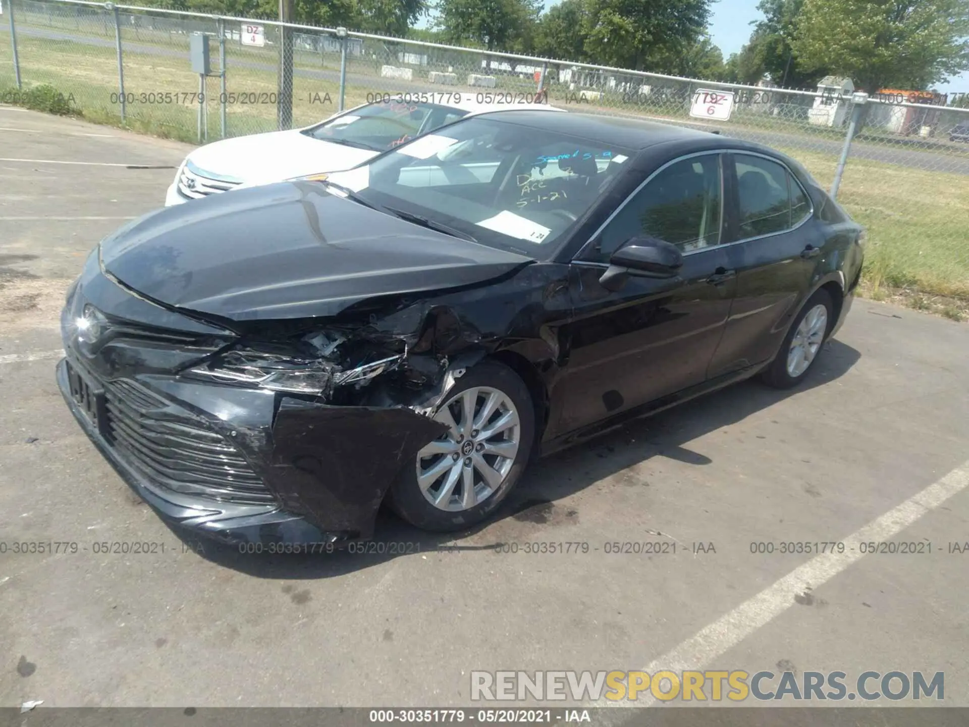 2 Photograph of a damaged car 4T1B11HK8KU257951 TOYOTA CAMRY 2019