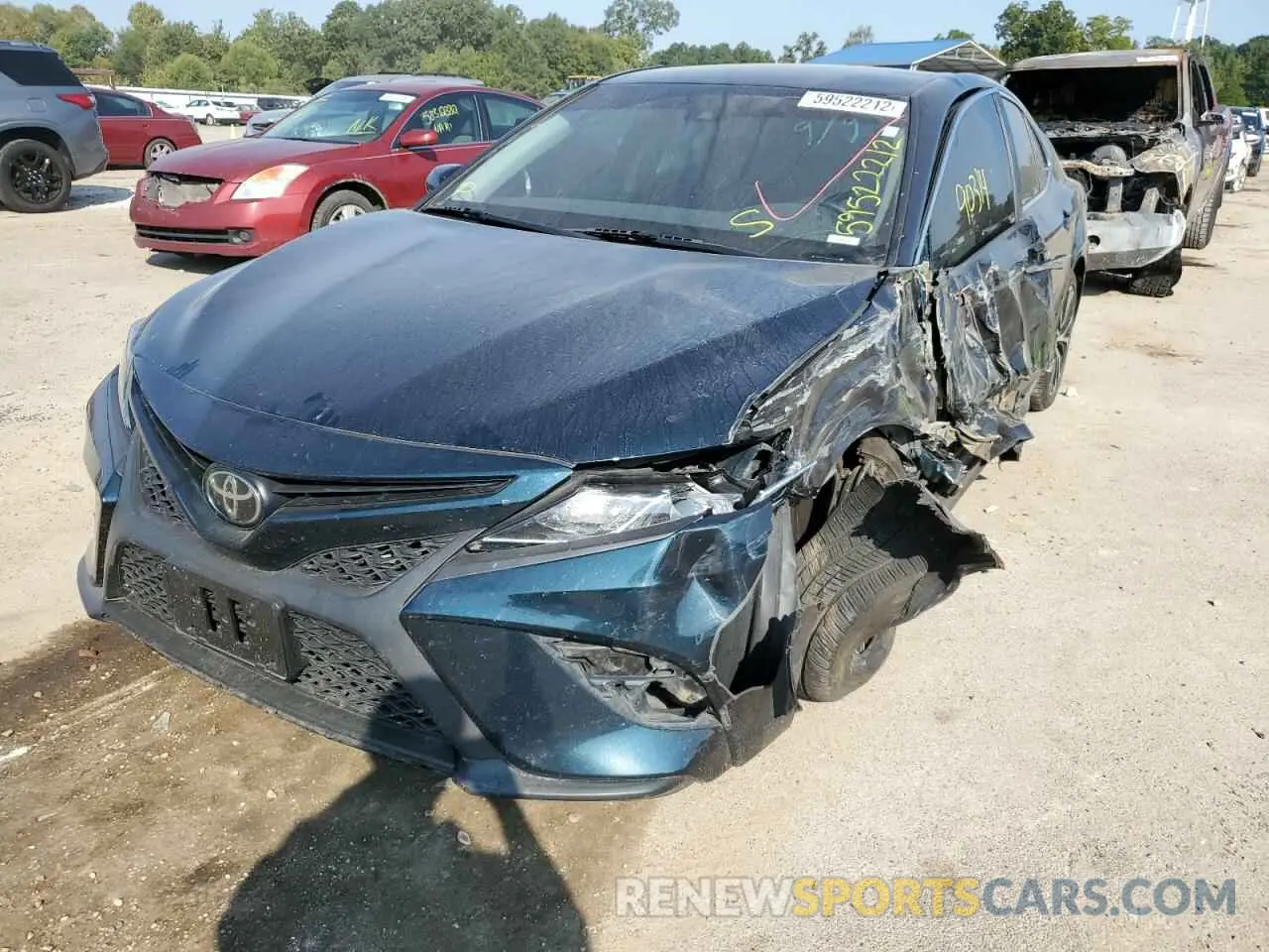 2 Photograph of a damaged car 4T1B11HK8KU263233 TOYOTA CAMRY 2019