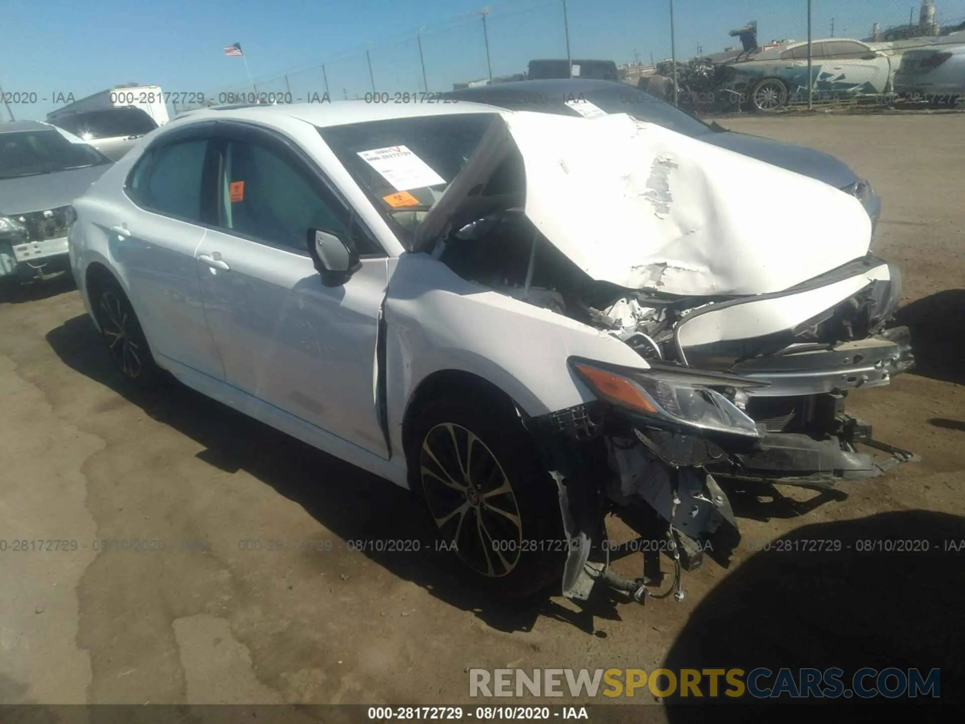 1 Photograph of a damaged car 4T1B11HK8KU282168 TOYOTA CAMRY 2019